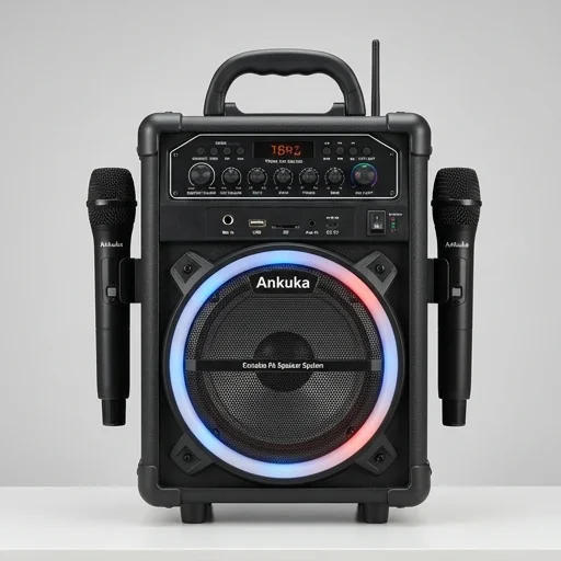 Ankuka Karaoke Machine Portable PA Speaker System